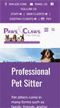 Mobile Screenshot of paws-n-clawspetsitting.com